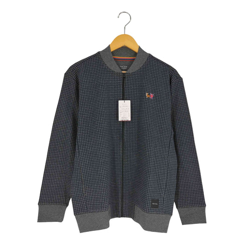 ポールスミス Paul Smith ハウンドトゥースジャカードジップアップ ブルゾン メンズ import:L